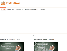 Tablet Screenshot of didakticos.ro